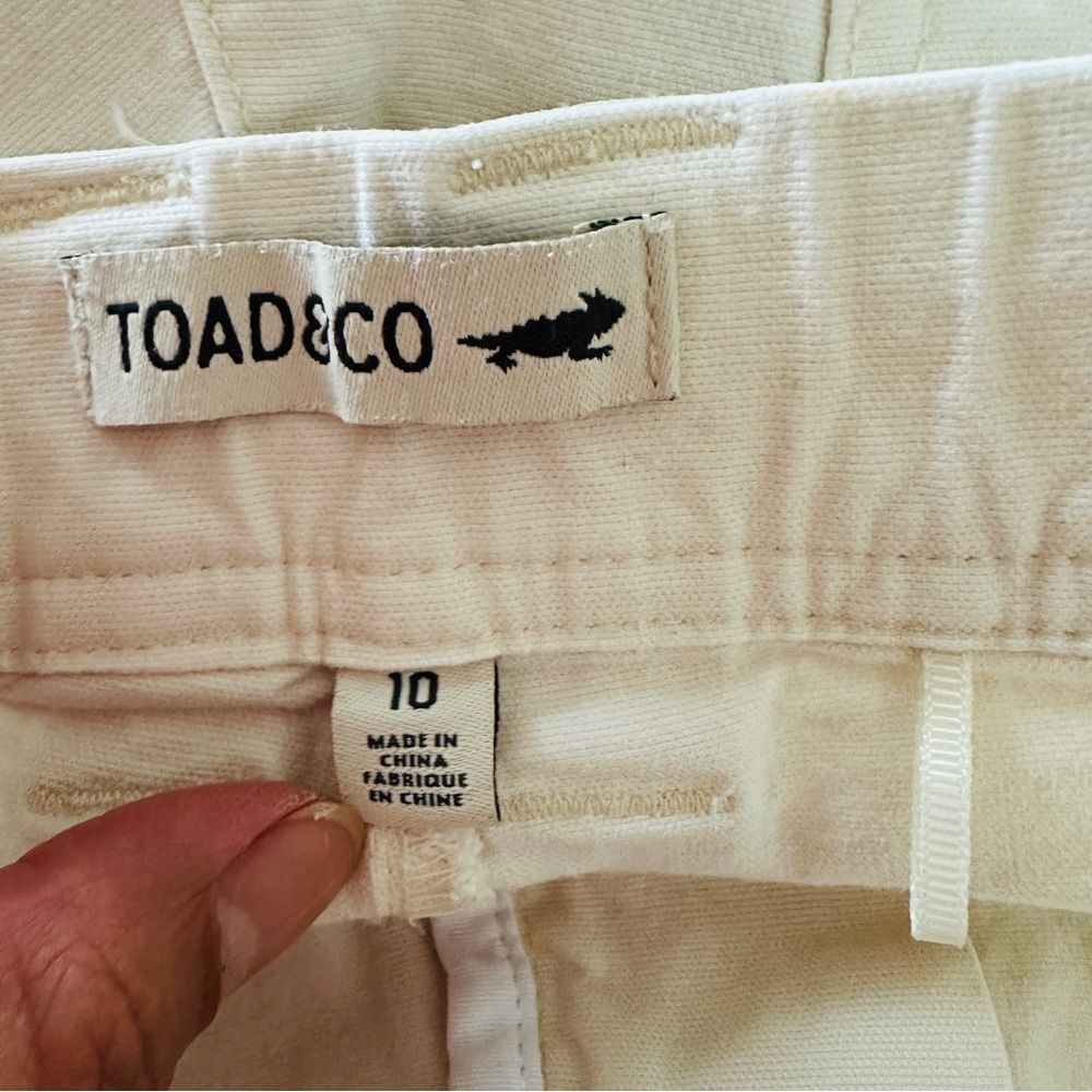 Toad&Co Women's Earthworks Ankle Skinny Pants Cream (Salt) Colored Size 10 - Picture 7 of 10